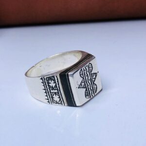 Handmade Amazigh Berber Tuareg Solid Silver Tribal Engraved Ring