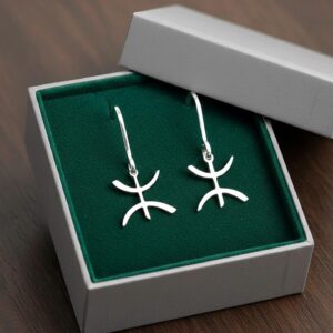 Amazigh YAZ Tifinagh Stainless Steel Earrings Adaptation Boucles