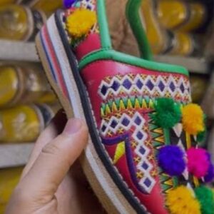 Amazigh Handmade Leather EU 36-44 White Black slippers