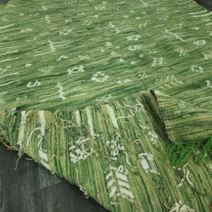 Berber Green Authentic Wool Tribal Boho Living Rug