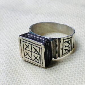 Amazigh Bague en argent Tribal Touareg Berbère Ring