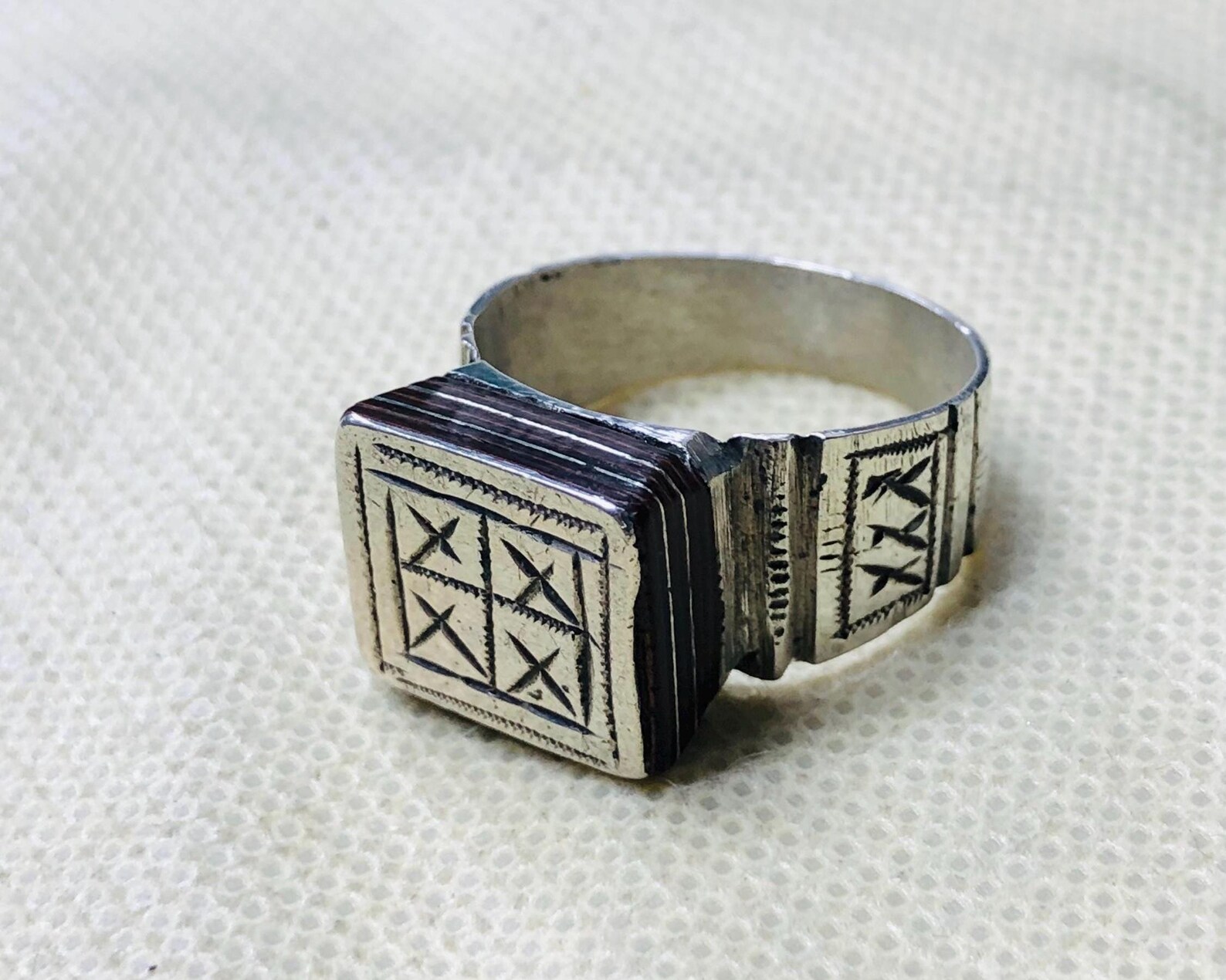 Amazigh Bague en argent Tribal Touareg Berbère Ring