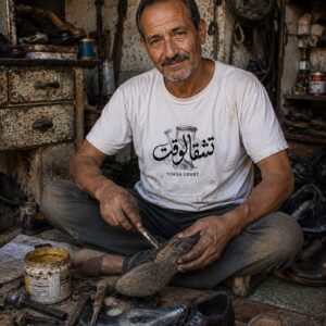Amazigh Tchqa Louqt Saying Broken Hourglass Calligraphy Shirt