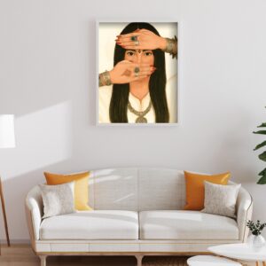 Amazigh Woman Portrait Digital Download Cultural Heritage Wall Art