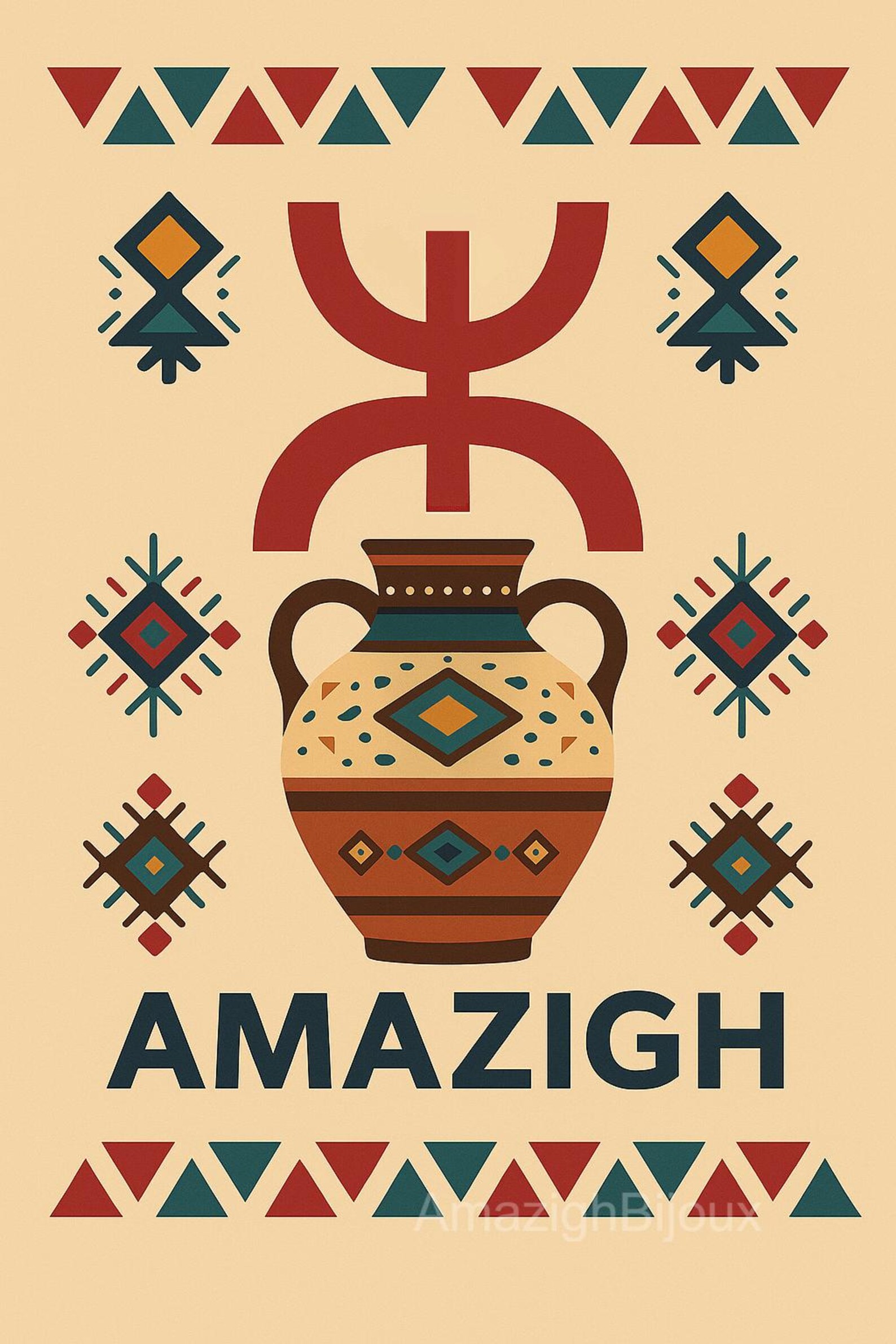 Amazigh Pack of 2 Printable Poster Wall Art Designs