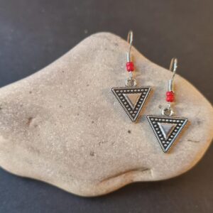 Amazigh Earrings pendantes inspiration kabyle with perles Handmade