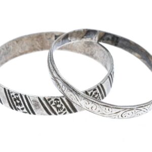 Berber Antique Silver Child Bracelet from Northern Jewelry Tradition