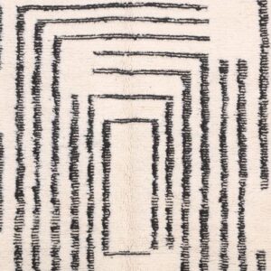Berber Custom Wool Geometric Living Room Rug Design