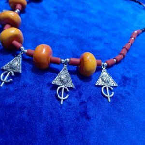 Handmade Amazigh Berber Tifinagh Yaz Symbol Lightweight Ethnic Necklace
