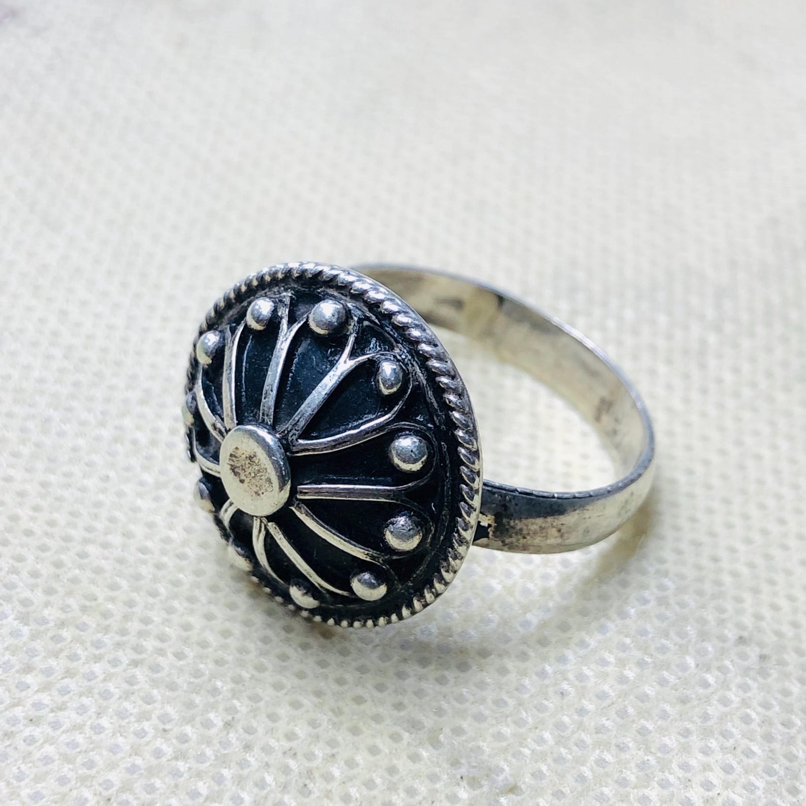 Amazigh Jewelry Traditionnels Marocains Ring Berbère Silver Handmade