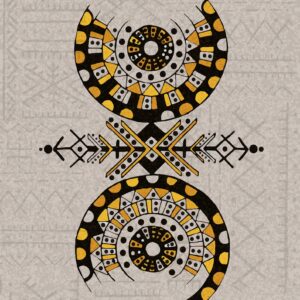 Amazigh Free Human Symbol Printable Line Art Wall Art