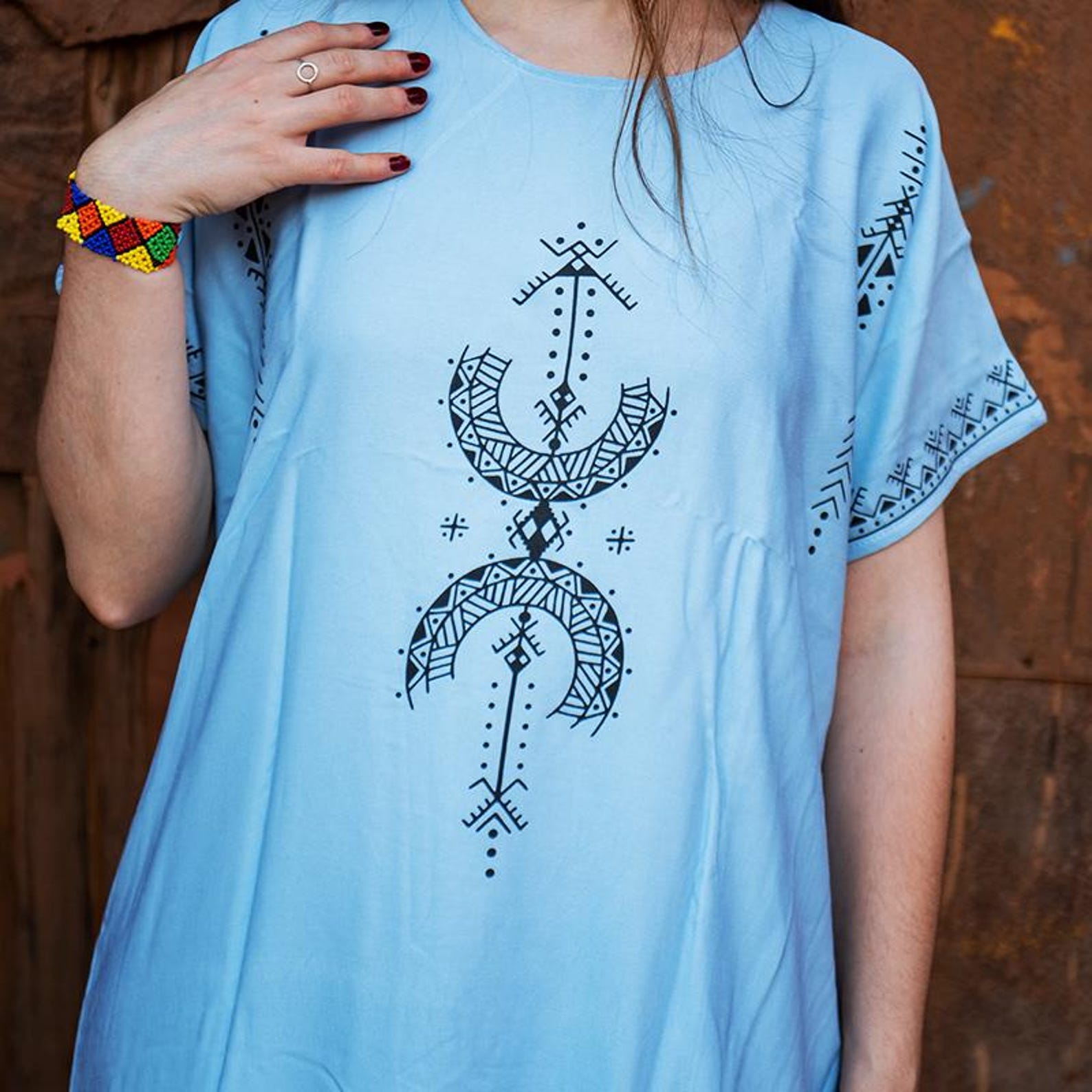 Berber Gandora Dress Symbol Handmade Boho Artisan Kaftan
