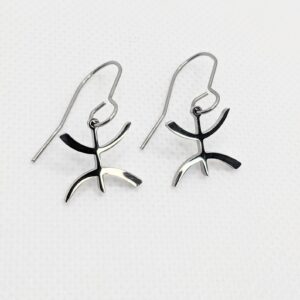 Amazigh YAZ Tifinagh Stainless Steel Earrings Adaptation Boucles