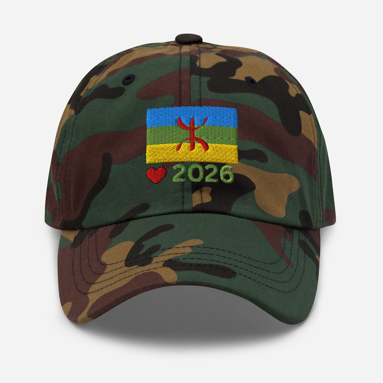 Berber Flag Embroidered Pride Dad Hat Cap for Everyday Heritage Style Use