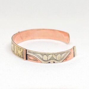 Handmade Amazigh Berber Tuareg Engraved Adjustable Brass Bangle Bracelet