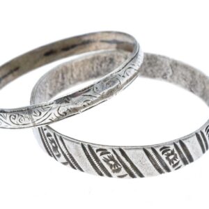 Berber Antique Silver Child Bracelet from Northern Jewelry Tradition