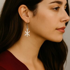 Amazigh Boucles d'oreilles YAZ tifinagh d oreilles Adaptation