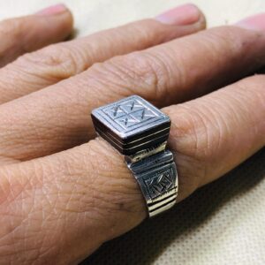 Amazigh Bague en argent Tribal Touareg Berbère Ring