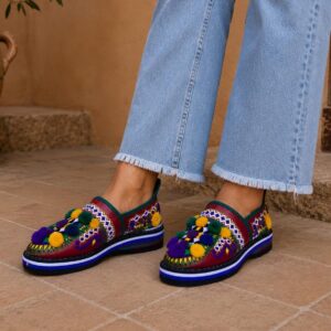 Berber Slippers Handmade Colorful Boho House Babouche Shoes