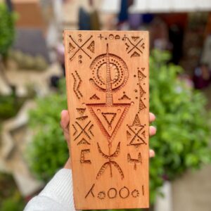 Berber Hand Carved Wooden Symbol Wall Art Decor
