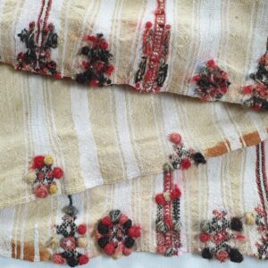 Amazigh Berber Wedding Veil Henna Textile Wall Art