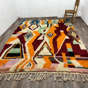Berber Handmade Colorful Abstract Carpet Boho Area Rug