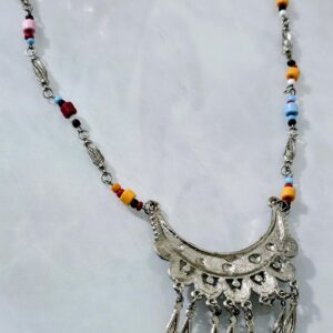 Berber Vintage Handmade Tribal Metal Boho Necklace Jewelry