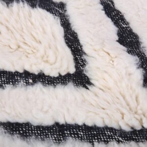 Custom Amazigh Berber Wool Living Room Geometric Neutral Rug