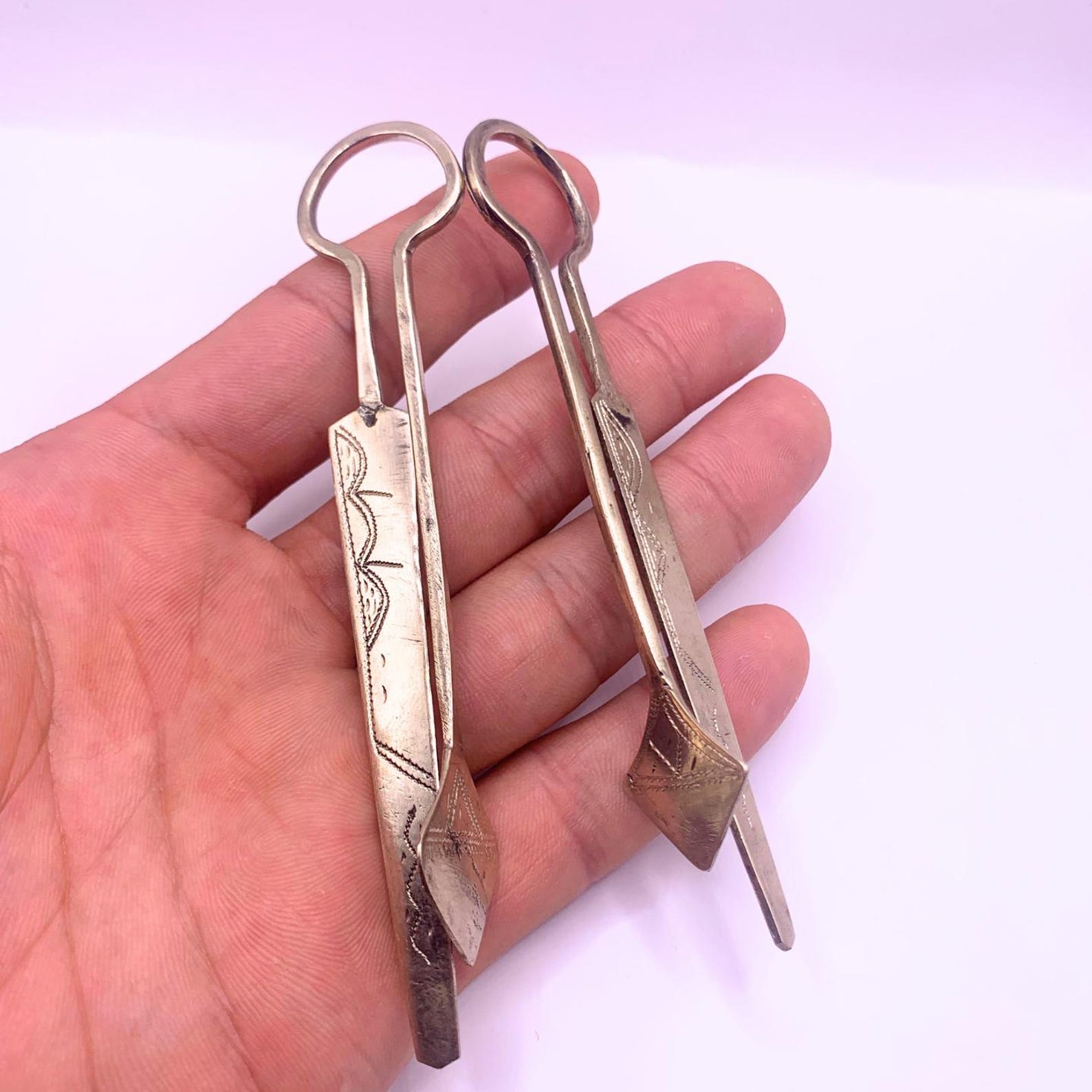 Berber Handmade Tuareg African Tribal Engraved Metal Bookmark