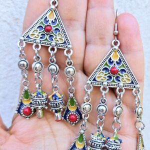 Amazigh Magnifiques boucles d oreilles kabyles métal Earrings