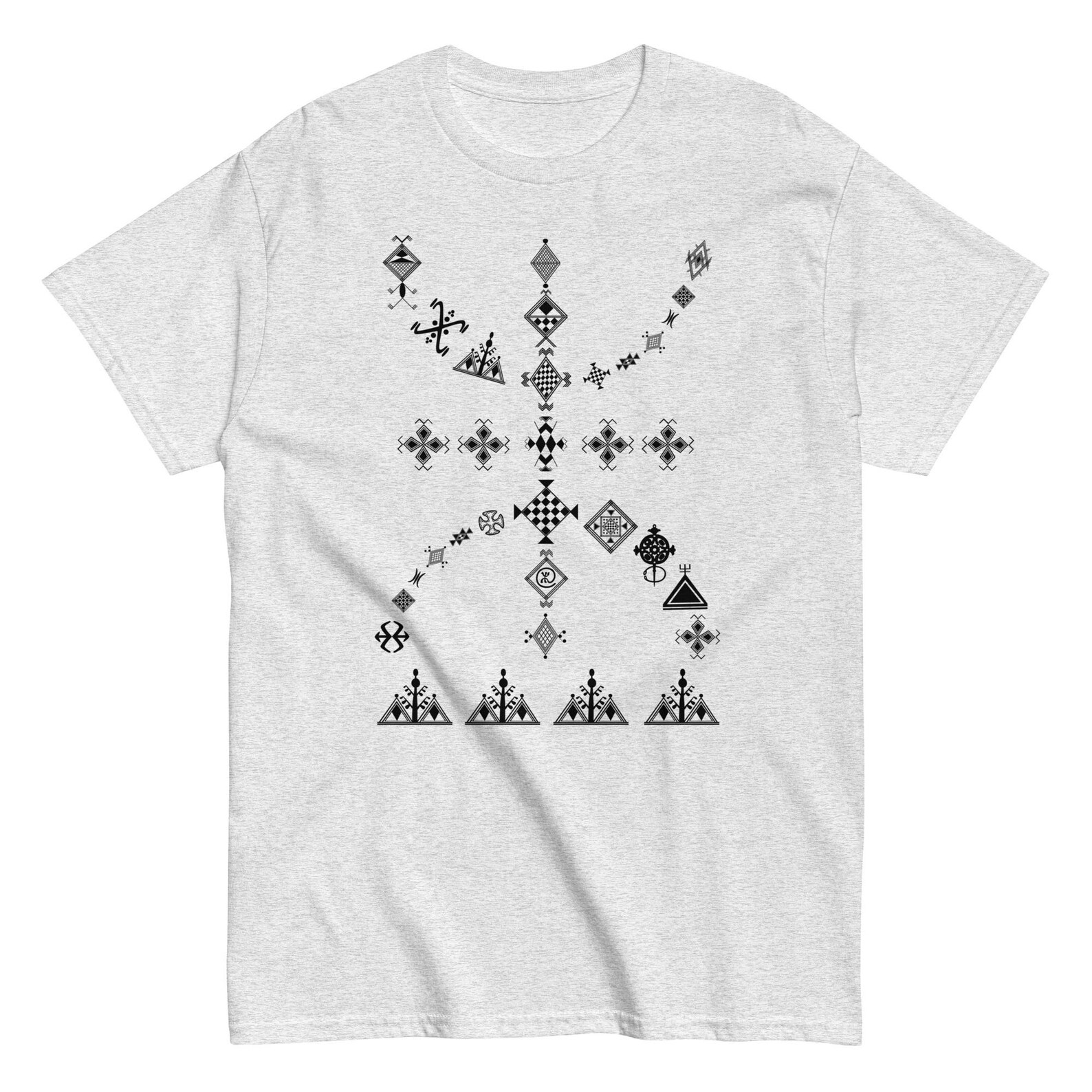 Berber Kabyle Yaz Symbol Design Traditional Style Shirt