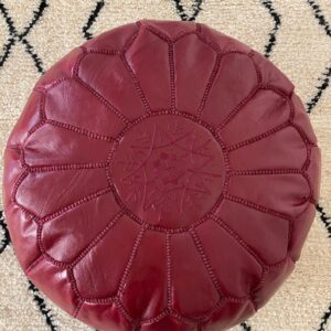 Amazigh Poufs Pillows Leather Pouffe Handmade Delivered Pouf