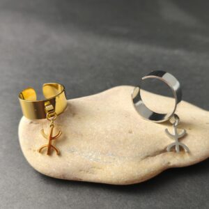 Amazigh YAZ Symbol Adjustable Gold Silver Tone Necklace