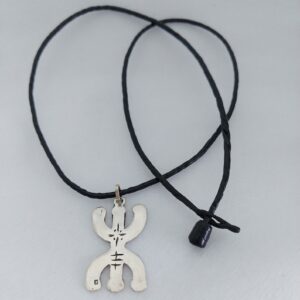 Berber Symbol Pendant African YAZ Charm Necklace Silver