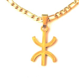 Amazigh Kabyle Tifinagh Yaz Stainless Steel Pendant Unisex Necklace