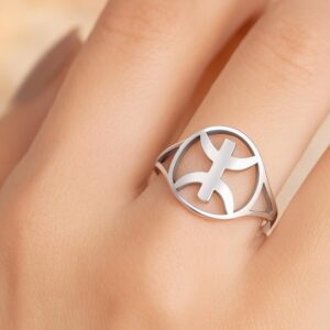 Amazigh Berber Kabyle Tifinagh Yaz Unisexe Stainless Steel Ring