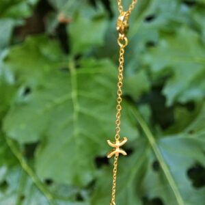 Amazigh Berber Yaz Symbol Stainless Steel Red Bead Necklace