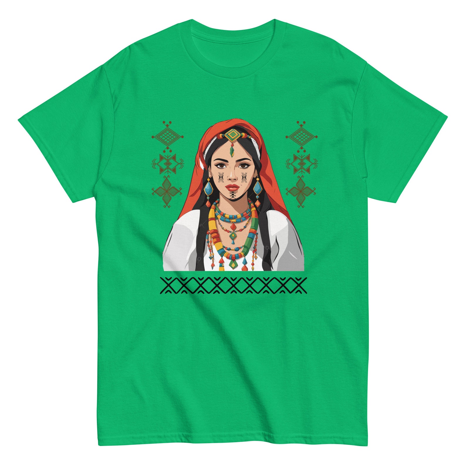 Amazigh Yaz Symbol Berber Kabyle Tifinagh Heritage Graphic T-Shirt