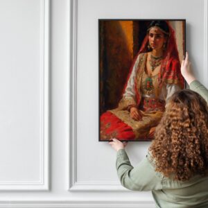 Amazigh Berber Woman Portrait Oil Painting Digital Wall Art