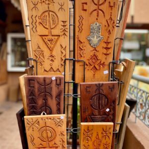 Berber Hand Carved Wooden Symbol Wall Art Decor