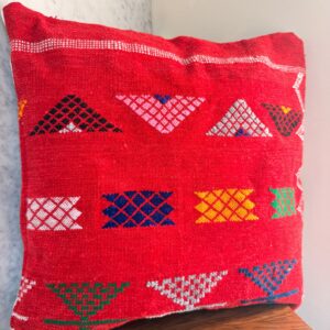 Berber Velvet Handmade Cushion Embroidered Velour Pillow Cover