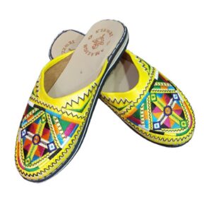 Amazigh Traditional Women’s s Handmade Leather Shoes Slippers