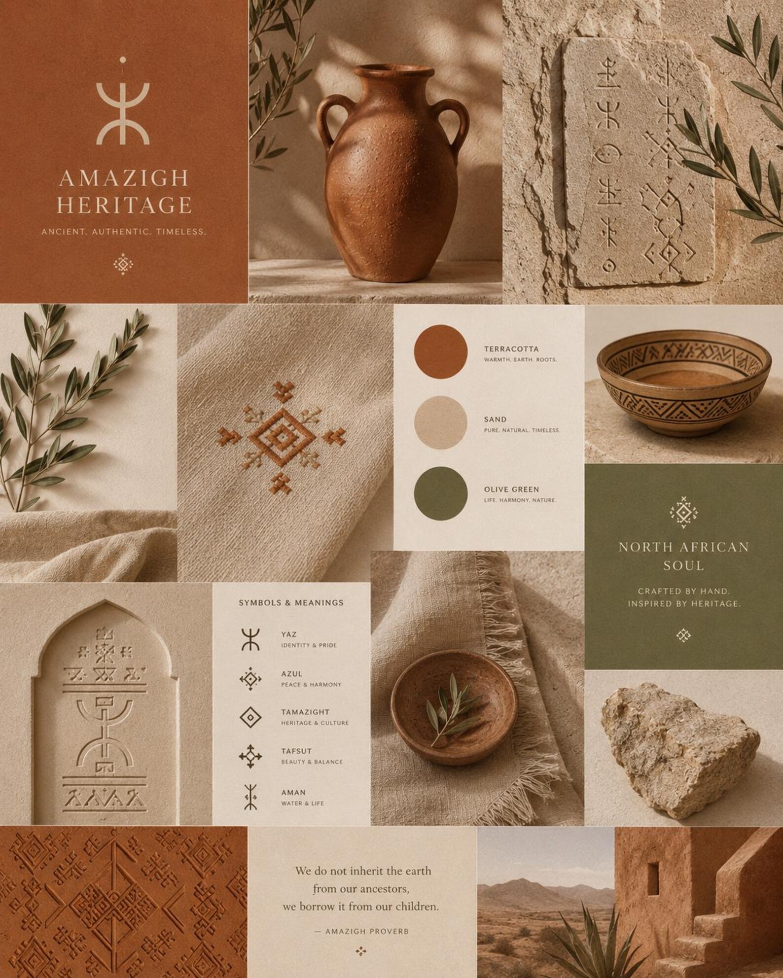 💾 Amazigh Symbols Collection Tifinagh Wall Art Design Set