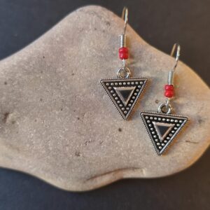 Amazigh Earrings pendantes inspiration kabyle with perles Handmade