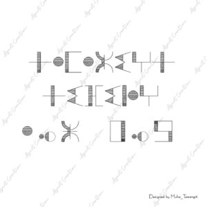💾 Amazigh Tifinagh Font Wall Art Digital Heritage Design