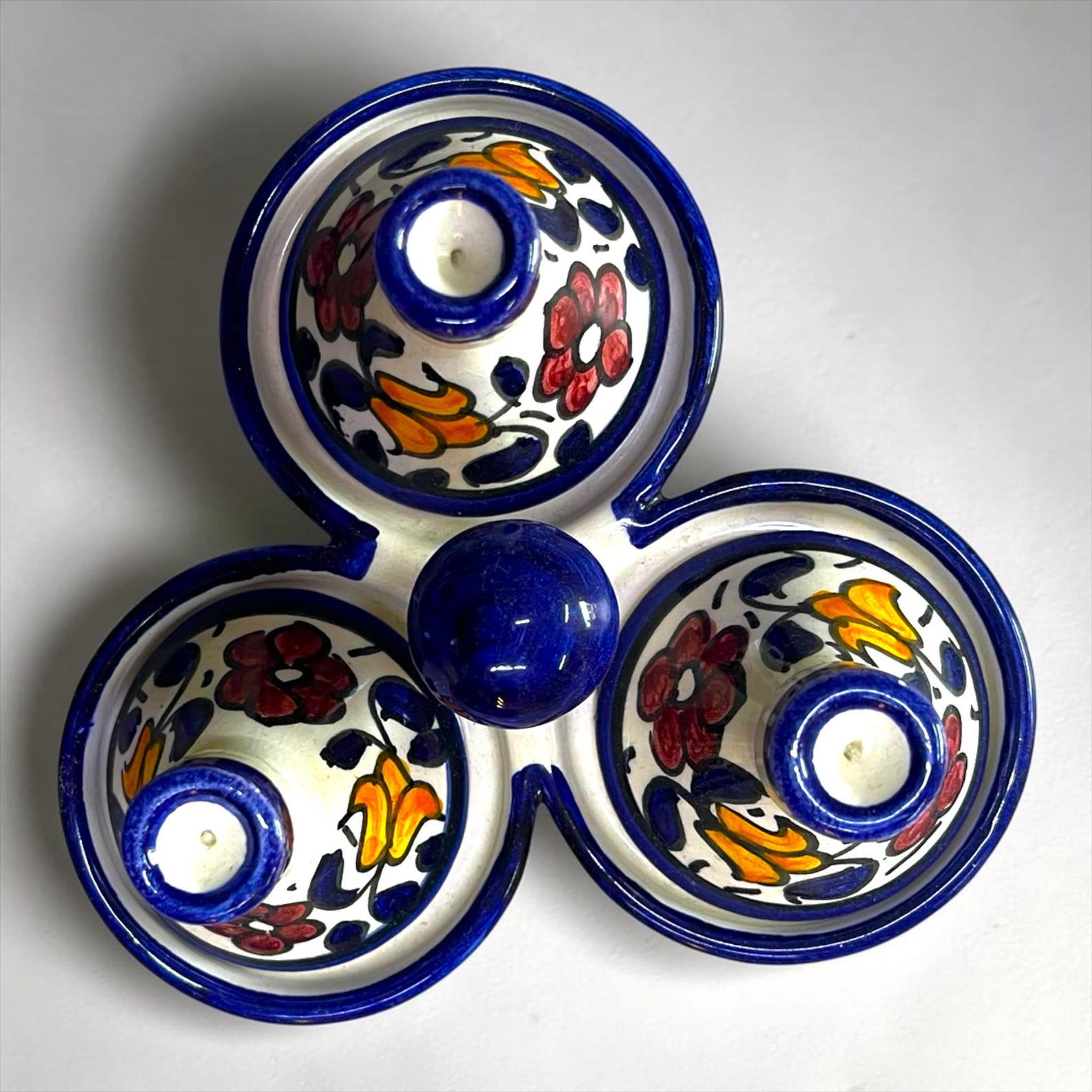 Amazigh Handmade Ceramic Spice Holder Set of 3 Tagine