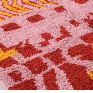 Berber Wool Geometric Neutral Living Room Rug Design