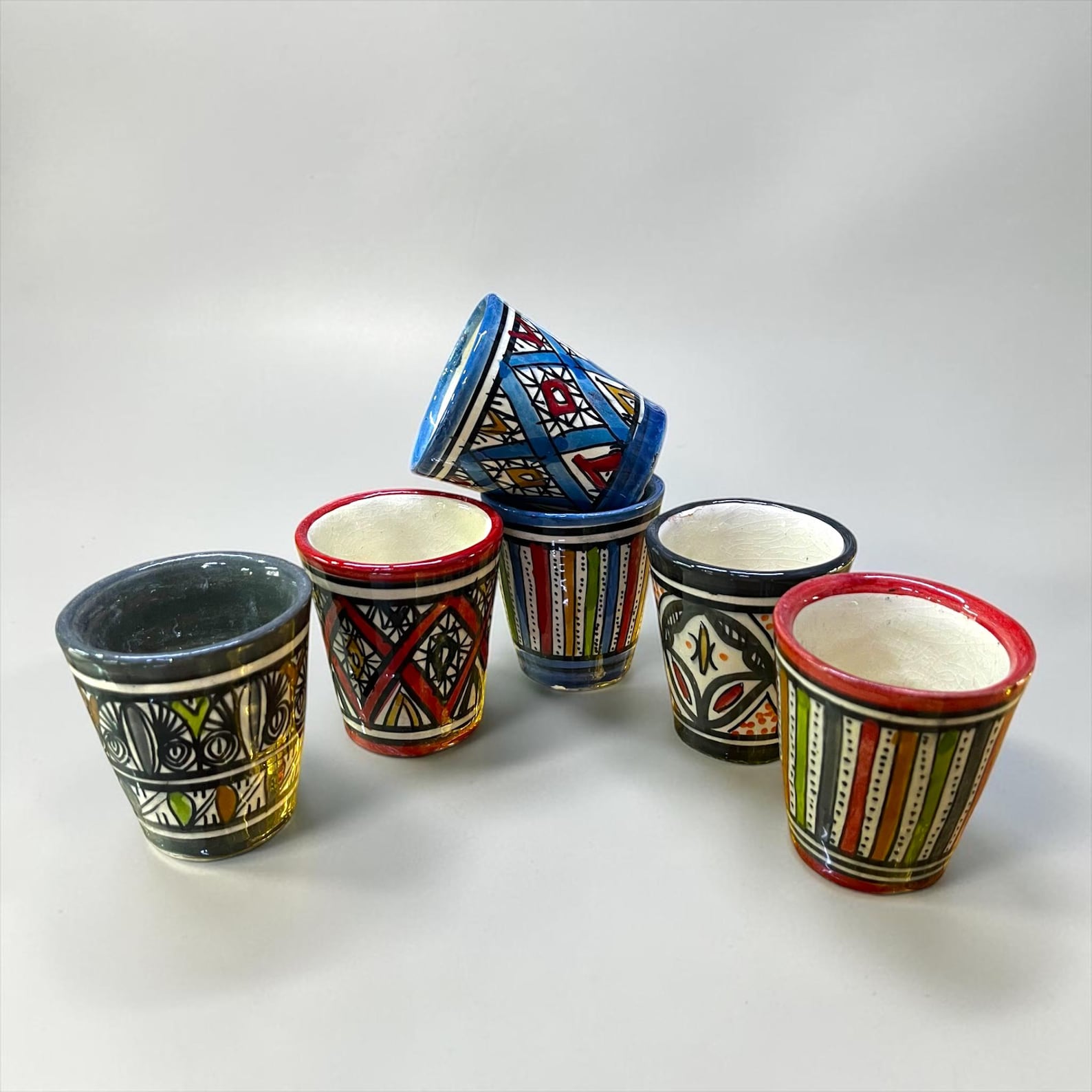 Berber Set Handmade Pottery Coffee Cups 60ml Mug