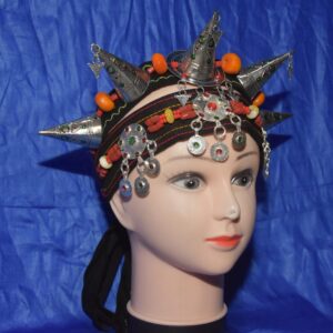 Berber Asni Crown Silver Plated Cotton Headband Jewelry