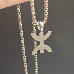 Amazigh Berber Kabyle Tifinagh Yaz Stainless Steel Men's Pendant Necklace